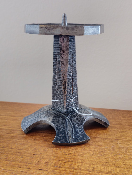 Image 1 of Vintage Robust Brutalist Candlestick Candle holder Japan