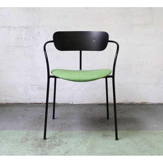 Image 1 of Vintage Pavilion AV4 chair in black stained metal and wood by Anderss and Voll for & Tradition