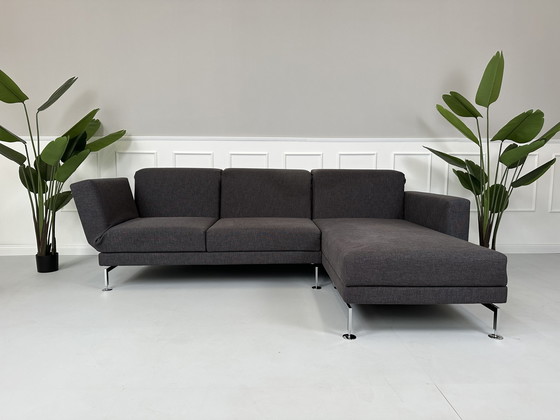 Image 1 of Brühl Moule corner sofa fabric sofa couch sleeping function