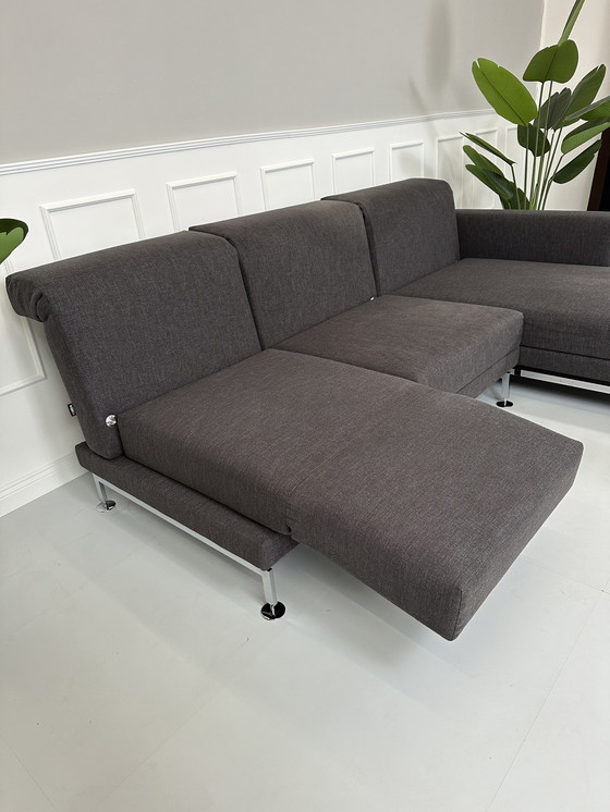 Image 1 of Brühl Moule corner sofa fabric sofa couch sleeping function