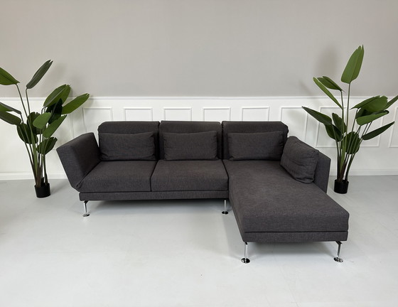 Image 1 of Brühl Moule corner sofa fabric sofa couch sleeping function