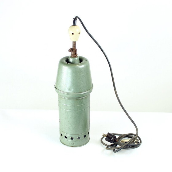 Image 1 of Lampada da soffitto industriale vintage in zinco, Cecoslovacchia 1950