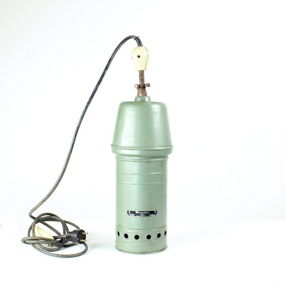 Image 1 of Lampada da soffitto industriale vintage in zinco, Cecoslovacchia 1950