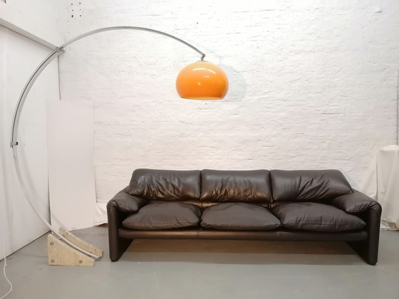 Image 1 of Divano in pelle Cassina Maralunga 3 posti, anni &#39;60 e &#39;70