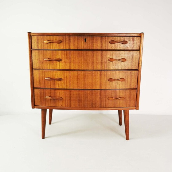 Image 1 of Vintage Sykklven chest of drawers in teak and wood by Brodrene Blindheim, Norway 1960