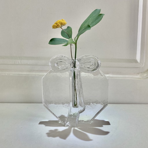 Jarrón de cristal vintage