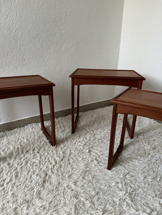 Image 1 of Scandinavian Nesting Tables 60s