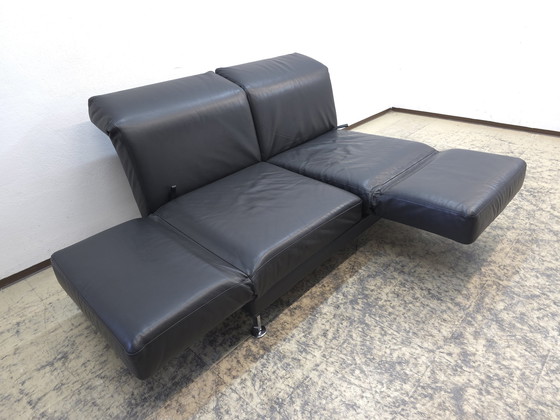 Image 1 of Sofá Brühl Moule, sofá de diseño negro, sofá de cuero, sofá funcional