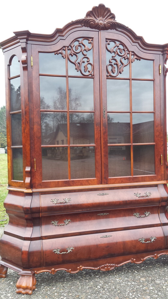 Image 1 of Italian Walnut Baroque Display Case