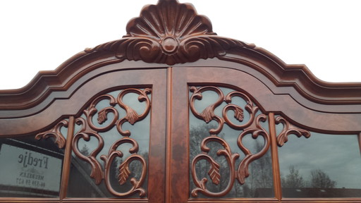 Italian Walnut Baroque Display Case