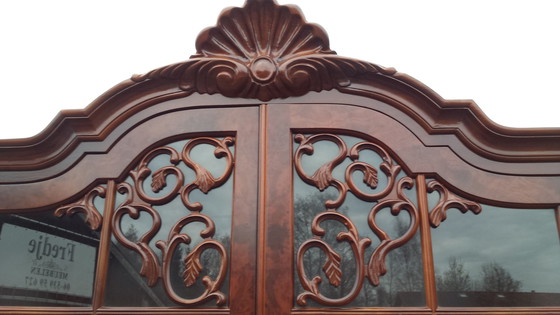 Image 1 of Italian Walnut Baroque Display Case