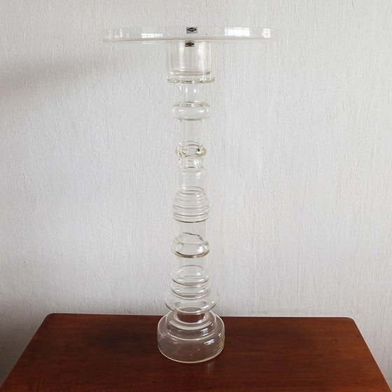 Image 1 of Oiva Toika for Nuutajärvi glass Lighthouse candle stick XXL