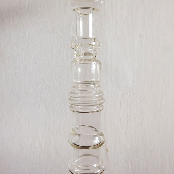 Image 1 of Oiva Toika for Nuutajärvi glass Lighthouse candle stick XXL