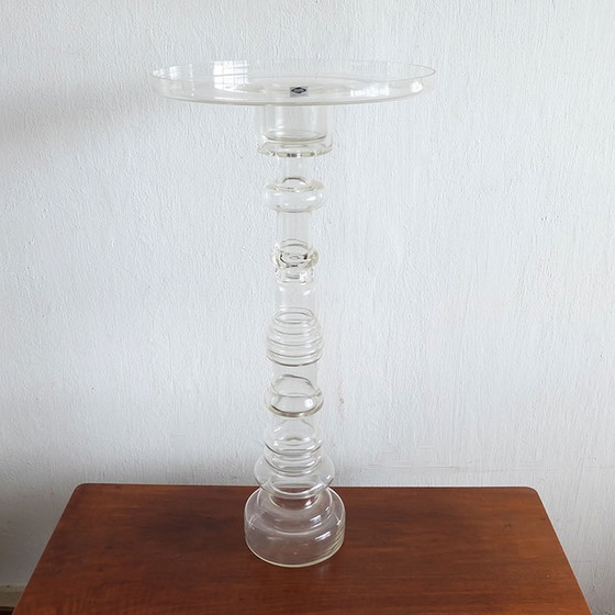 Image 1 of Oiva Toika for Nuutajärvi glass Lighthouse candle stick XXL