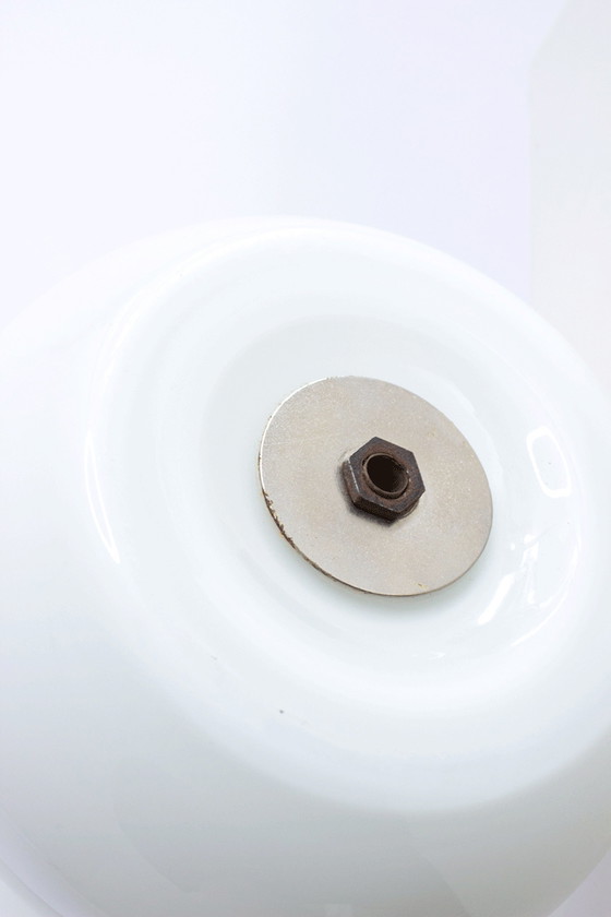 Image 1 of Lampe de table vintage en verre avec champignon