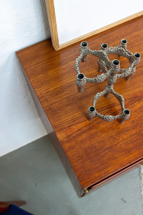 Image 1 of Vintage teak sideboard chest of drawers Hundevad