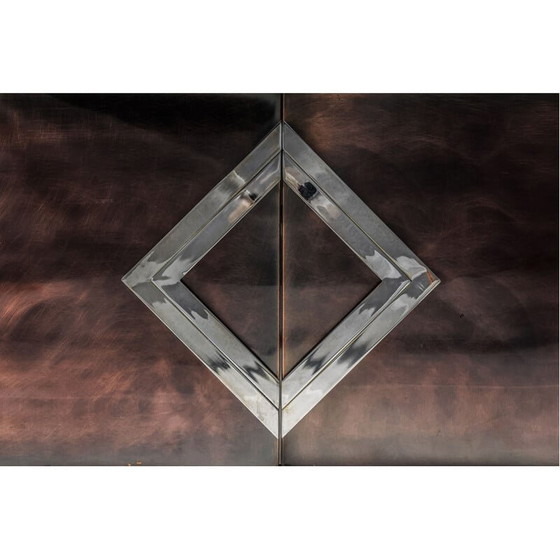 Image 1 of Hollywood Regency vintage bronze sideboard, France 1970s
