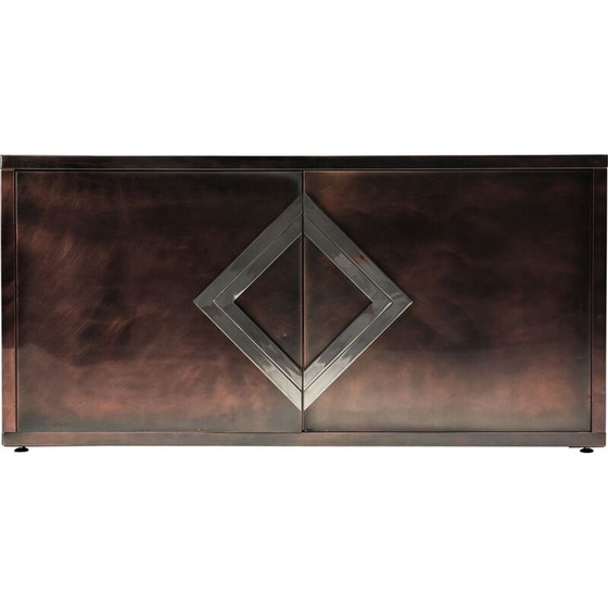 Image 1 of Hollywood Regency vintage bronze sideboard, France 1970s