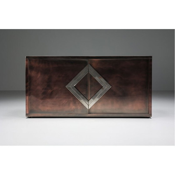 Image 1 of Hollywood Regency vintage bronze sideboard, France 1970s