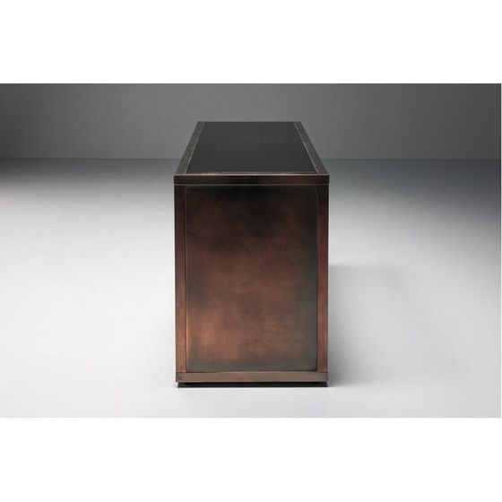 Image 1 of Hollywood Regency vintage bronze sideboard, France 1970s