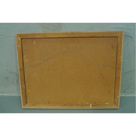 Image 1 of Dipinto a olio vintage Paesaggio urbano di Stoccolma di Hjalmar Larsson, Svezia 1940