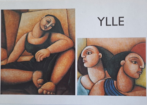 Image 1 of Mujer desnuda reclinada en estilo moderno en pintura al óleo