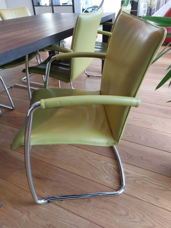 Image 1 of 6x Leolux Freyr chairs