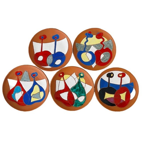 Image 1 of Set of Spanish terracotta plates Alfereria Hernandez