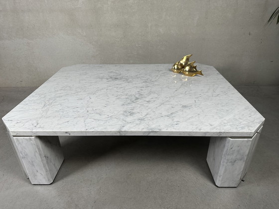 Image 1 of Table basse vintage - marbre de Carrare