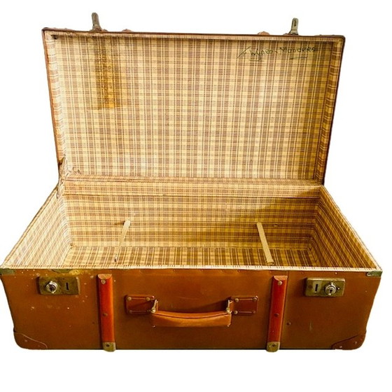 Image 1 of Baule vintage in pelle nabuk brocante XL