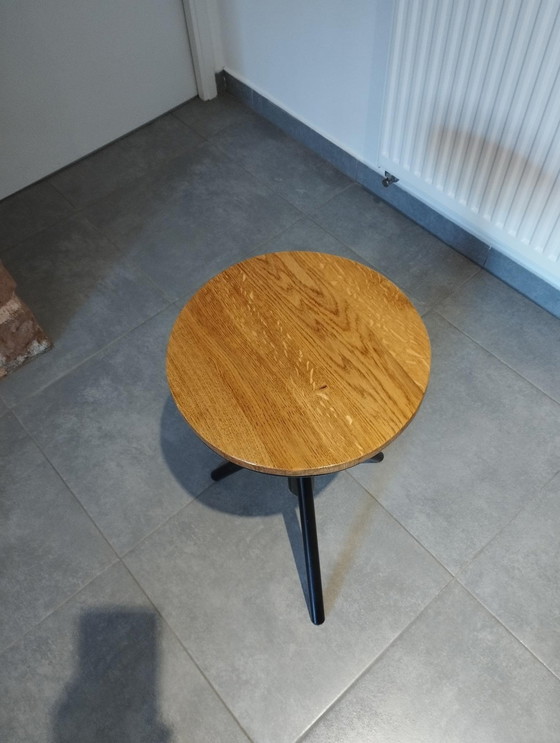 Image 1 of Sgabello vintage, stile industriale, gamba a treppiede, seduta regolabile