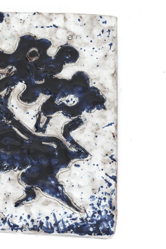 Image 1 of Vintage wall tile bullfight