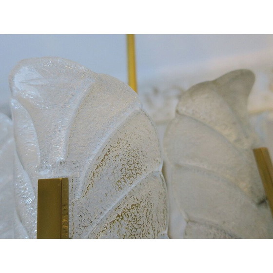 Image 1 of Lampadario vintage in ottone Josef Brumberg Sundern con 6 foglie d'acanto