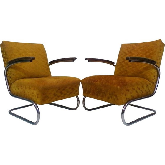 Image 1 of Pair of vintage armchairs by Jindřich Halabal, Czech