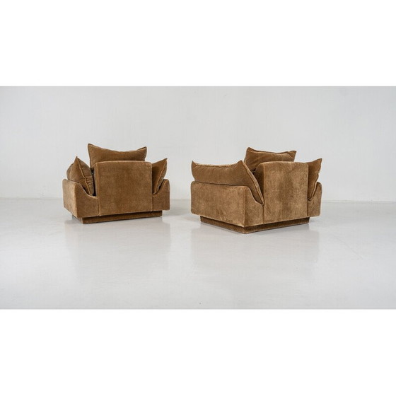 Image 1 of Pair of vintage "Cado" armchairs by Gunnar Gravesen and David Lewis Divano for Icf, Italy 1970