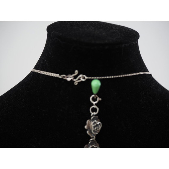 Image 1 of Bracciale e catena d'argento vintage, anni '20