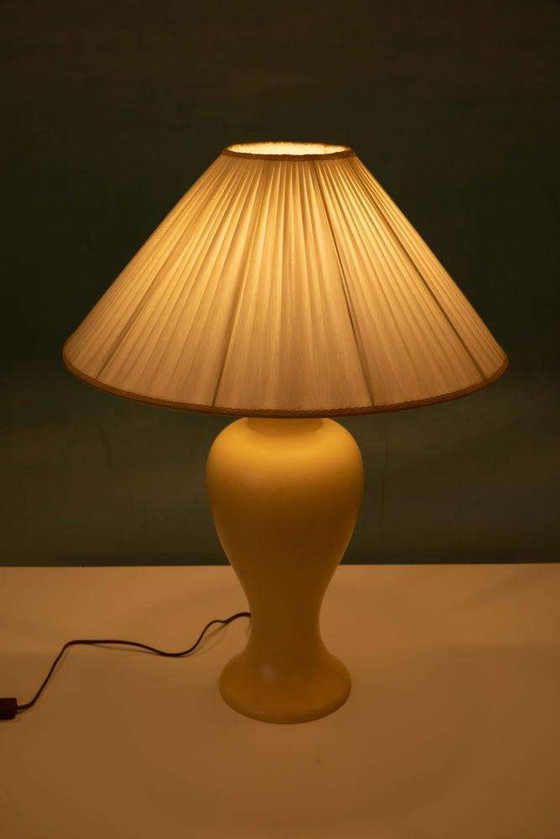 Image 1 of Lampadaire bohème 1970 lampe de table en céramique vintage