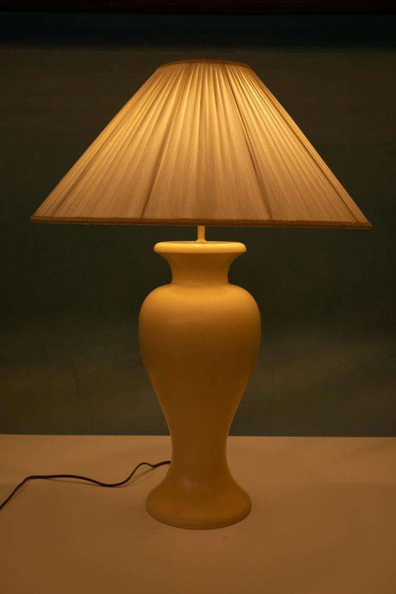 Image 1 of Lampadaire bohème 1970 lampe de table en céramique vintage