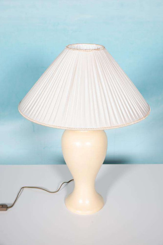 Image 1 of Lampadaire bohème 1970 lampe de table en céramique vintage