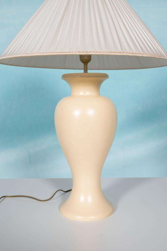 Image 1 of Lampadaire bohème 1970 lampe de table en céramique vintage