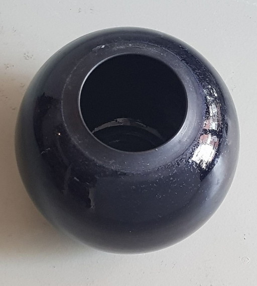 Vintage Midnight Blue Art Ceramic Vase