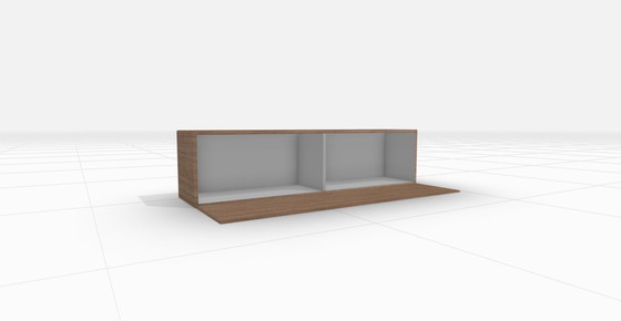 Image 1 of Lugano Wall Mounted Closet With Folding Front - Walnut Veneer