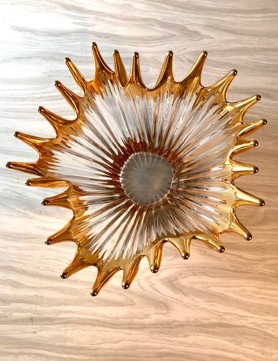 Image 1 of Crystal Splash - bowl, gold decorated