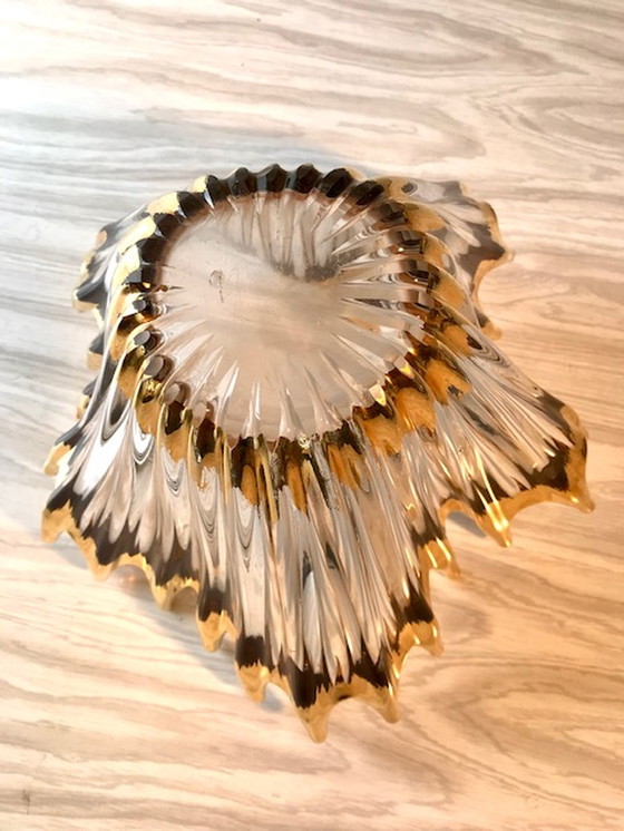 Image 1 of Crystal Splash - bowl, gold decorated