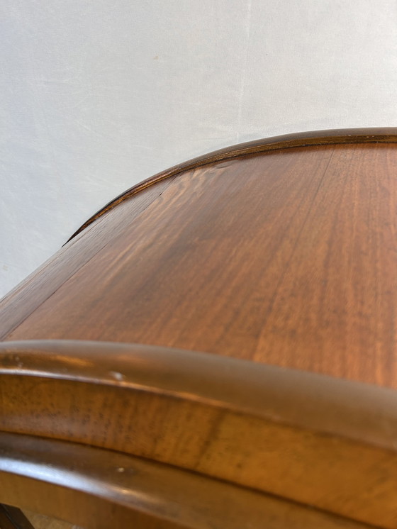 Image 1 of Art Deco Brocante Vintage Walnut Display Cabinet With Sunburst Design 1930-1940