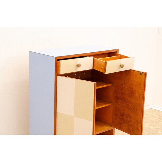 Image 1 of Vintage ash and beech kitchen cabinet, Czechoslovakia 1950