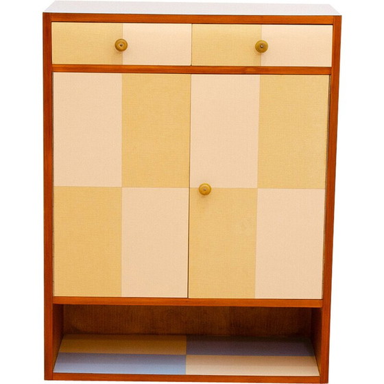 Image 1 of Vintage ash and beech kitchen cabinet, Czechoslovakia 1950