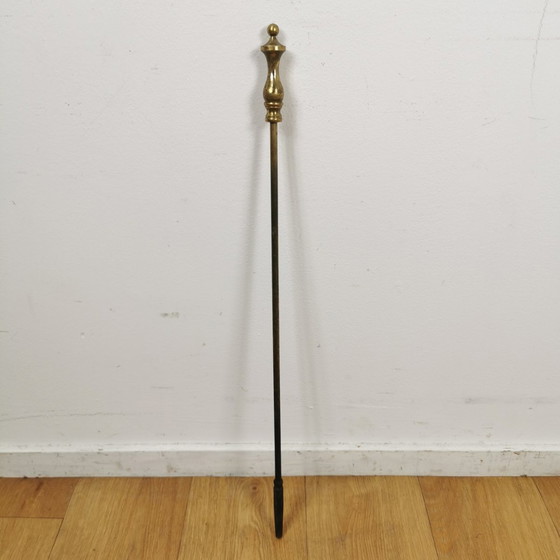 Image 1 of Antique Brass Servant, Fireplace Set, Fireplace Supplies