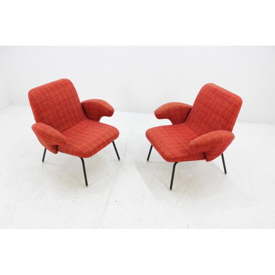 Image 1 of Set of 2 vintage easy chairs by Alan Fuchs - 1960s
