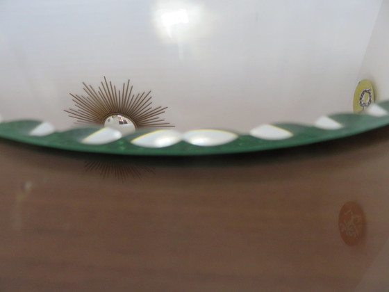 Image 1 of Espejo de mesa Art Déco redondo y biselado